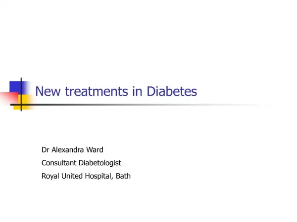 new treatments in diabetes