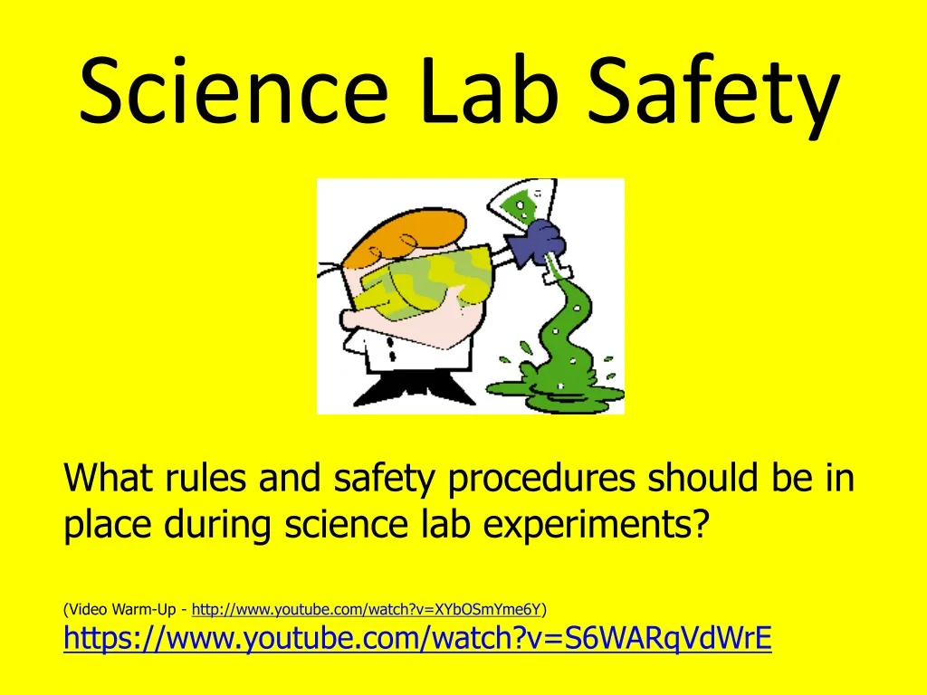 science safety rules