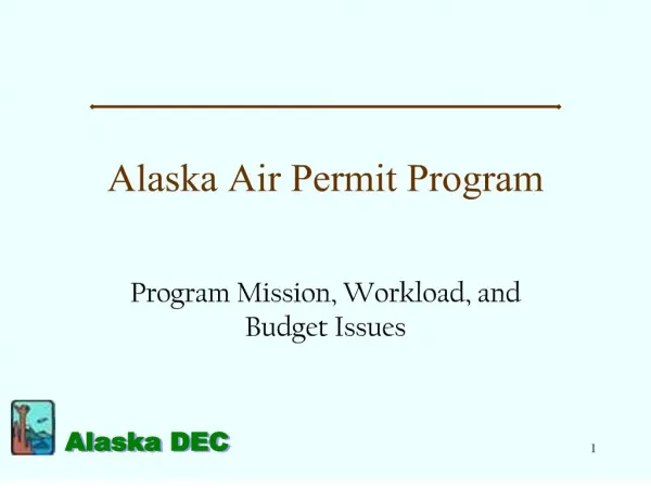 alaska air permit program