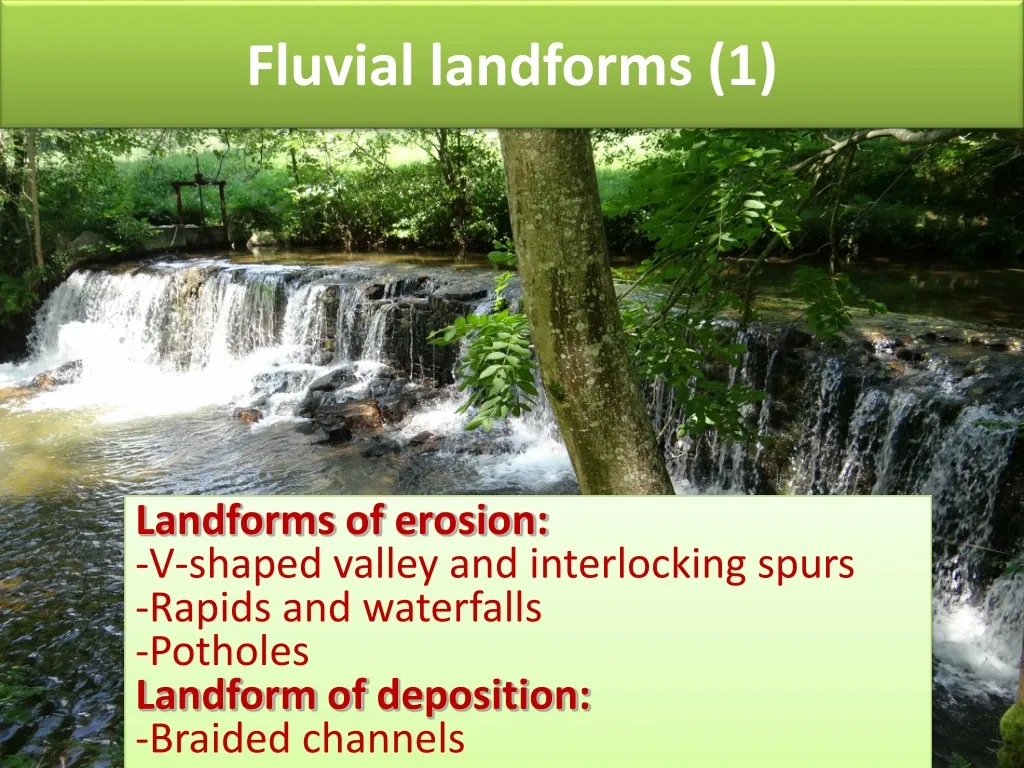 fluvial landforms 1