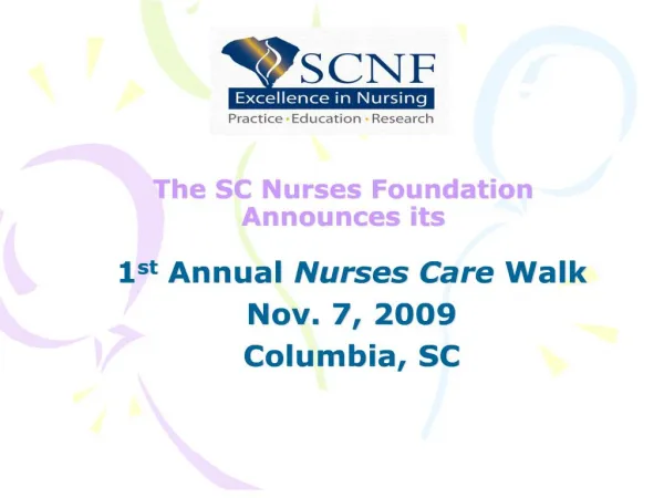the sc nurses foundation announces its