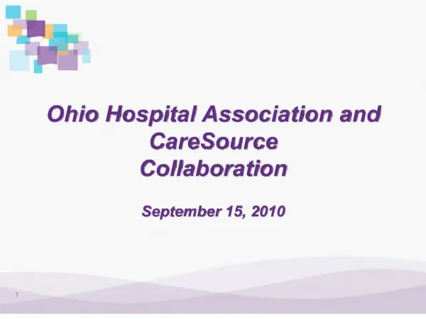 ohio hospital association and caresource collaboration