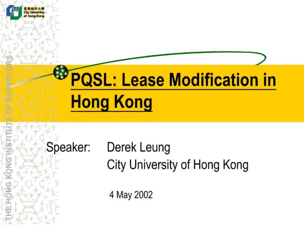 pqsl: lease modification in hong kong