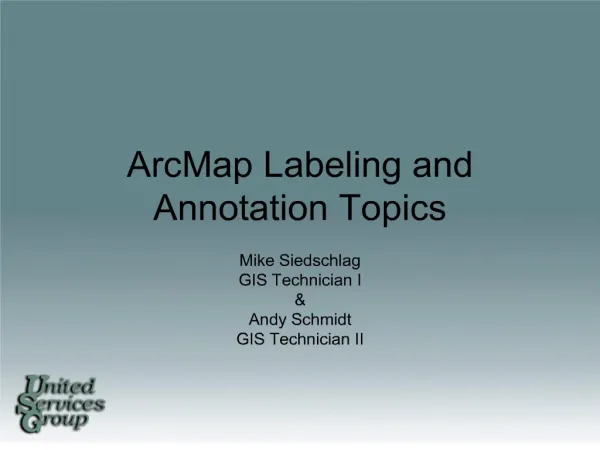 arcmap labeling and annotation topics