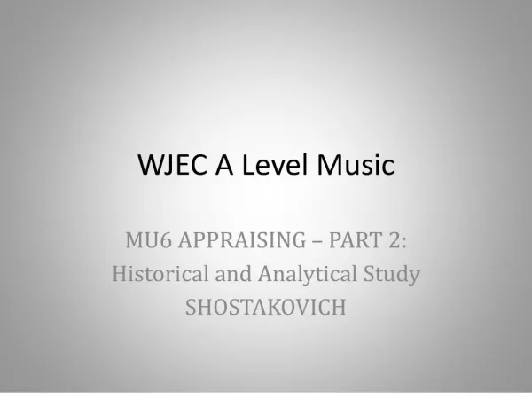 wjec a level music