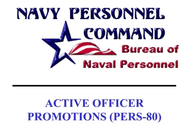 active officer promotions pers-80