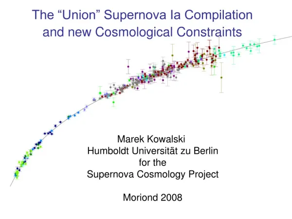 The “Union” Supernova Ia Compilation and new Cosmological Constraints
