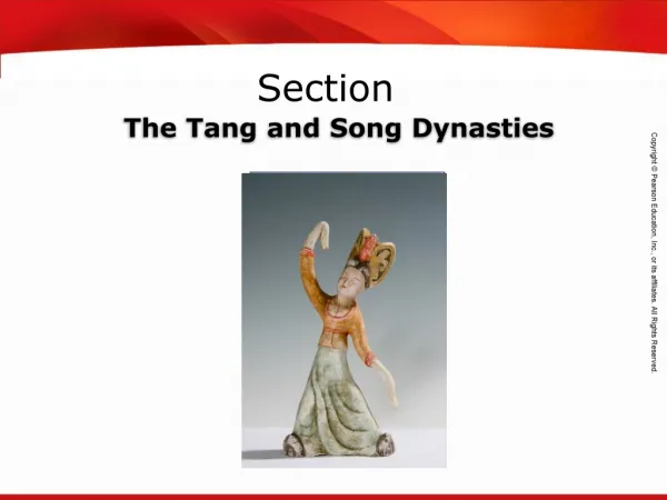 The Tang and Song Dynasties