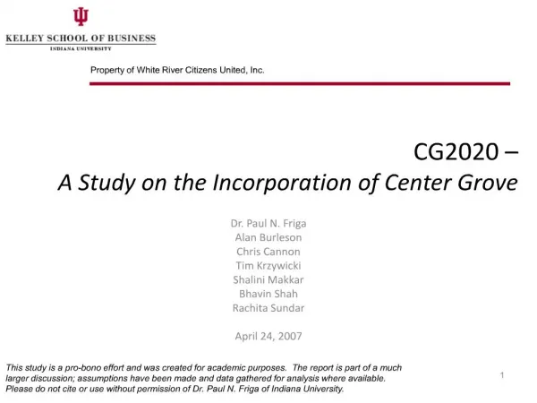 cg2020 a study on the incorporation of center grove