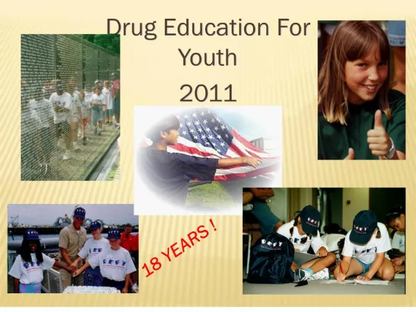 drug education for youth 2011