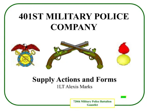 401st military police company