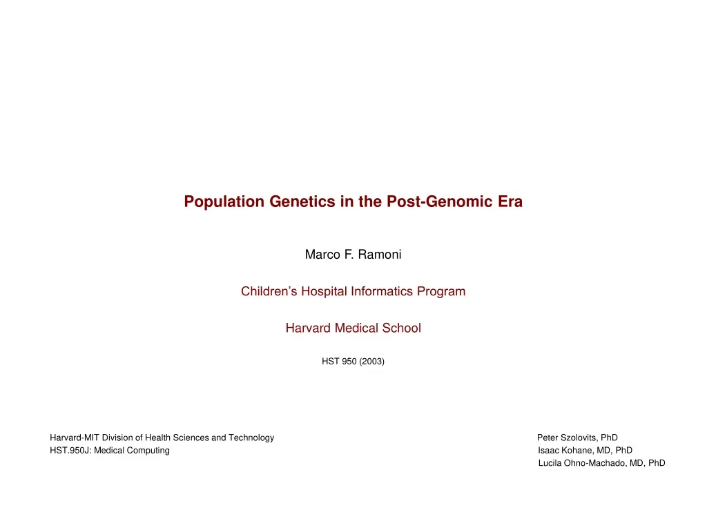 population genetics in the post genomic era