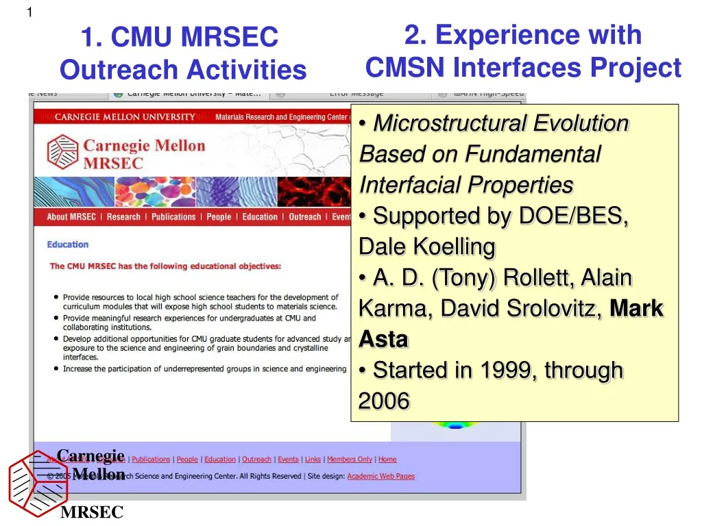 2 experience with cmsn interfaces project