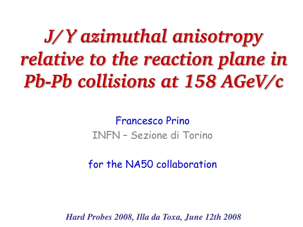 j y azimuthal anisotropy relative to the reaction plane in pb pb collisions at 158 agev c