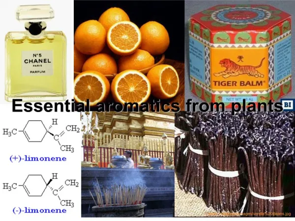 essential aromatics from plants