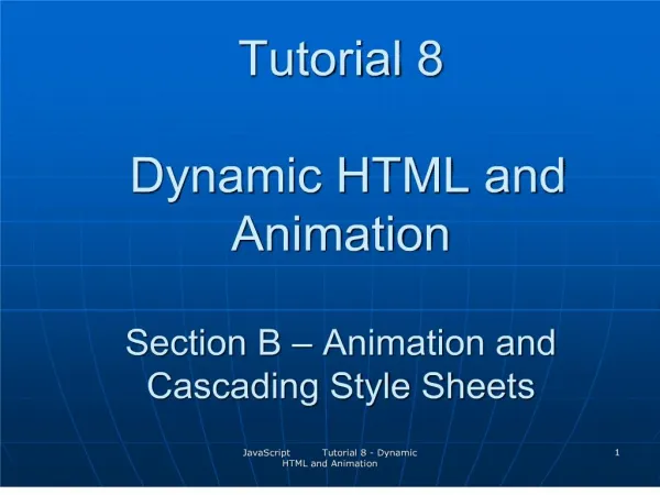 tutorial 8 dynamic html and animation section b ...