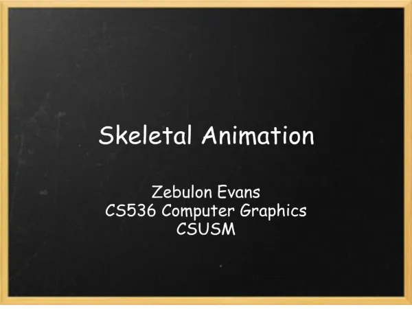 skeletal animation