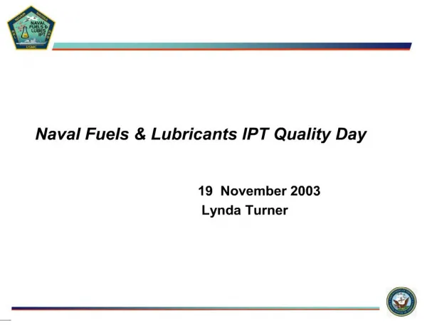 naval fuels lubricants ipt quality day