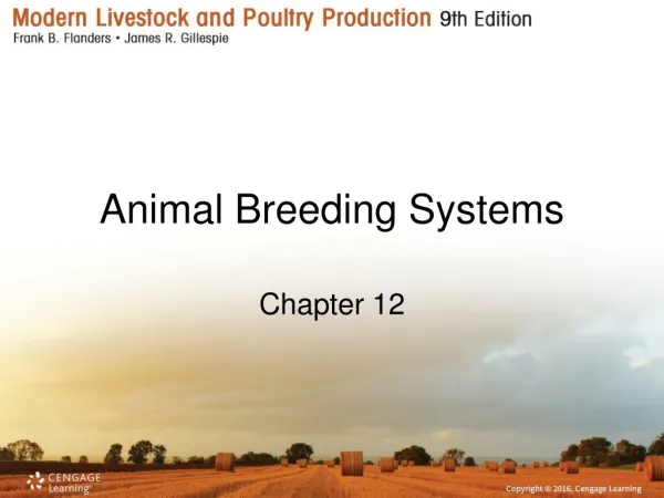 Animal Breeding Systems