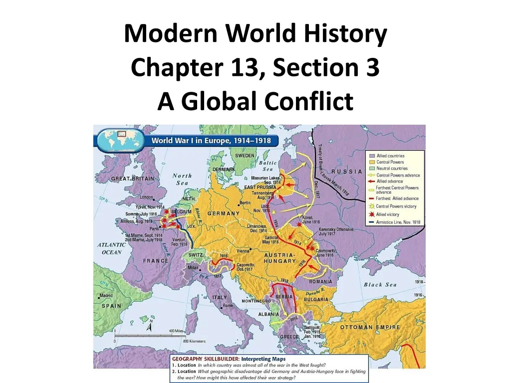 modern world history chapter 13 section 3 a global conflict