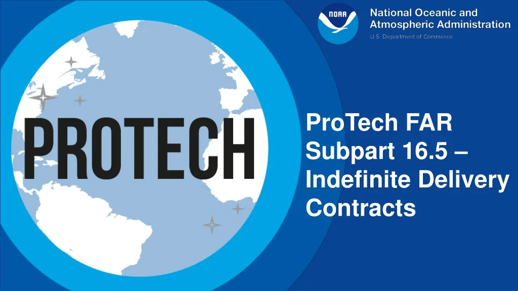 protech far subpart 16 5 indefinite delivery