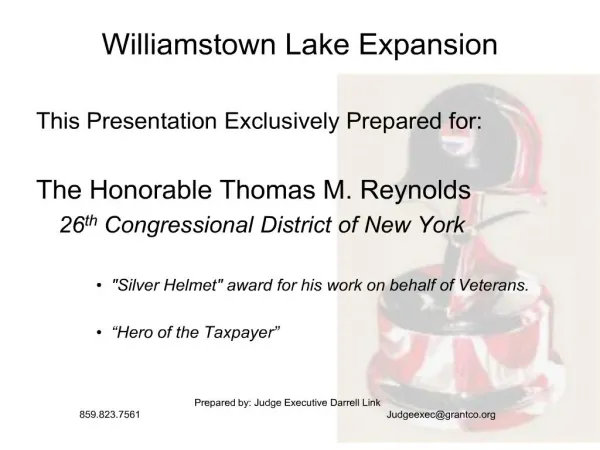 williamstown lake expansion