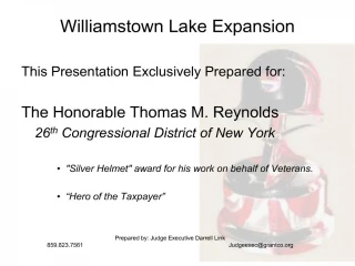 williamstown lake expansion - slide 1
