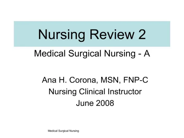 nursing review 2
