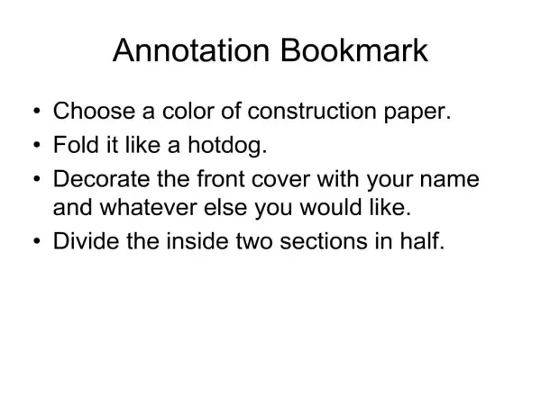annotation bookmark