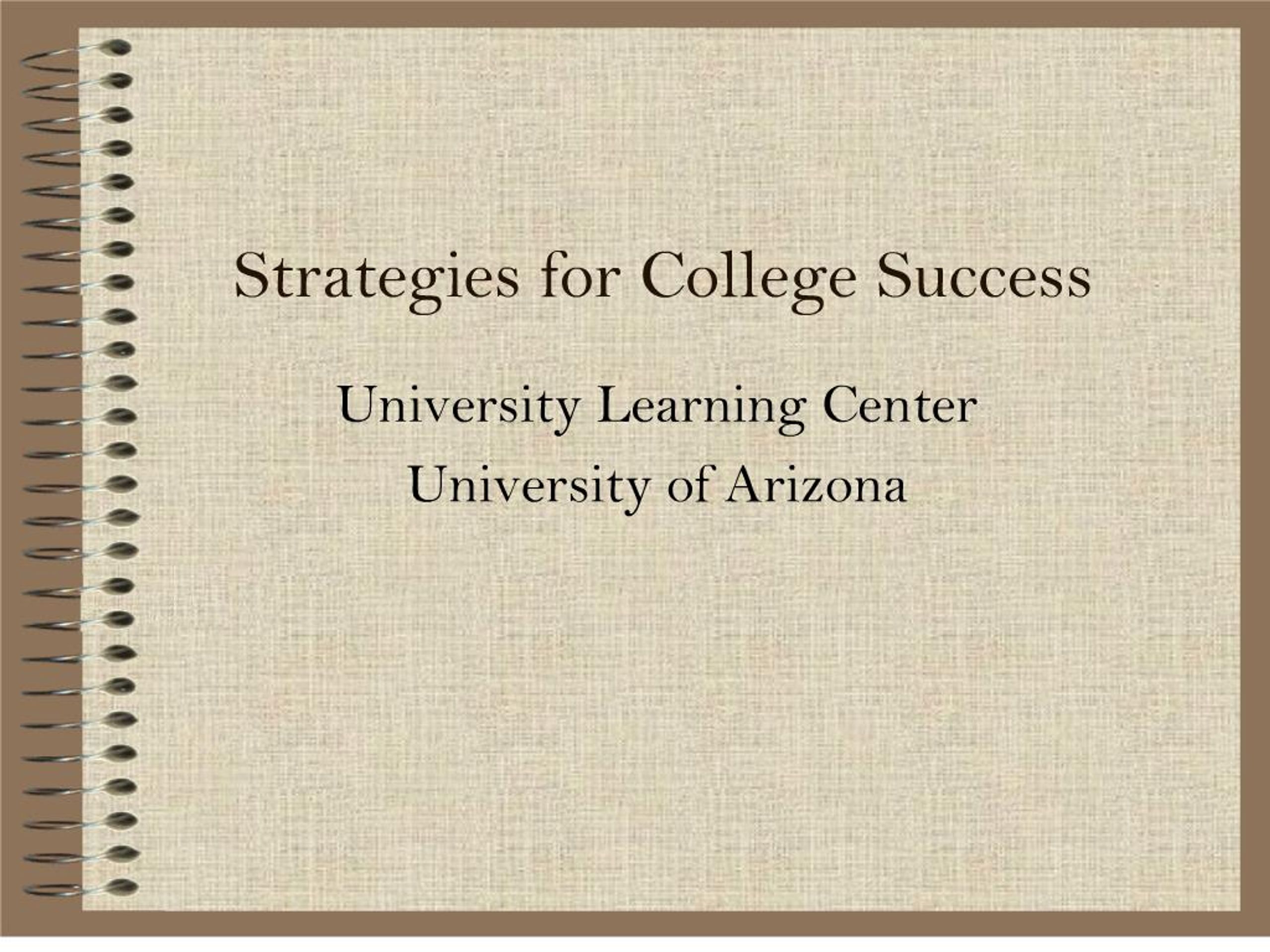 PPT - strategies for college success PowerPoint Presentation, free ...