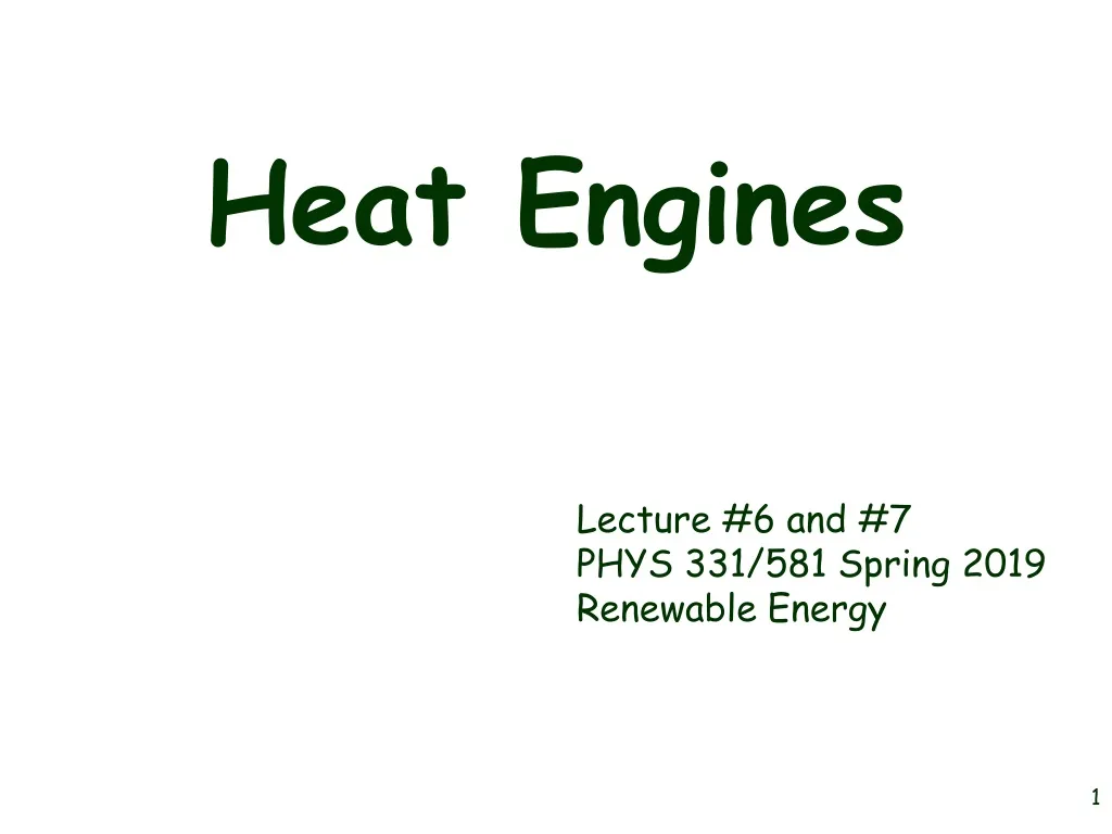 heat engines