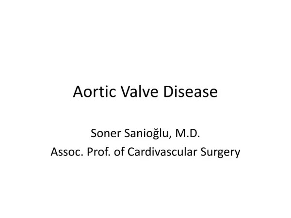 Aortic Valve Disease