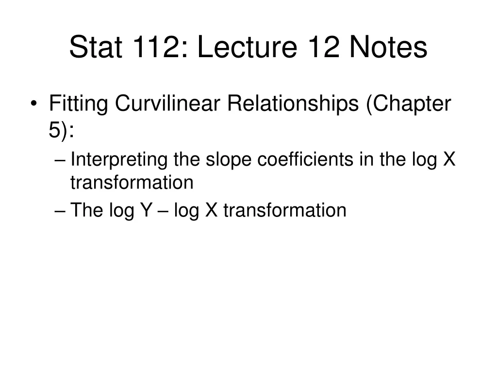 stat 112 lecture 12 notes