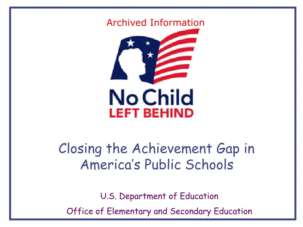 closing the achievement gap in america s public schools
