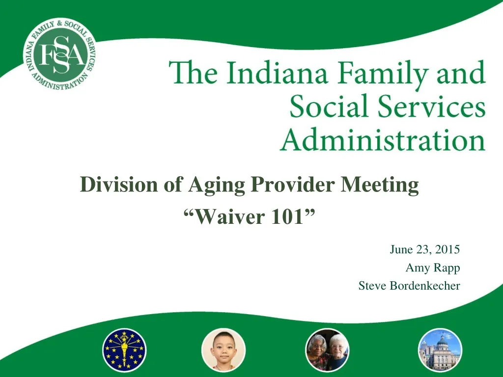 division of aging provider meeting waiver 101