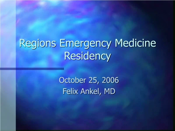 Regions Emergency Medicine Residency