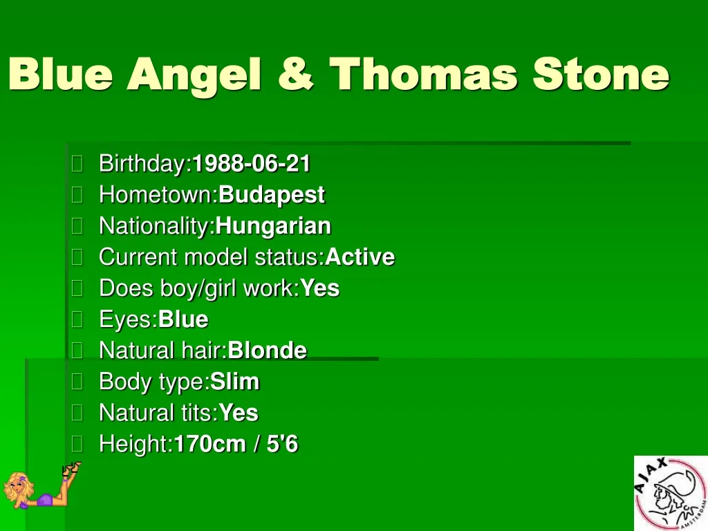 blue angel thomas stone