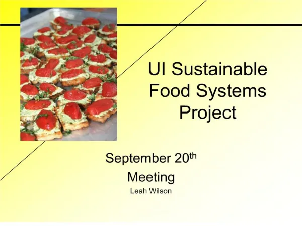 ui sustainable food systems project