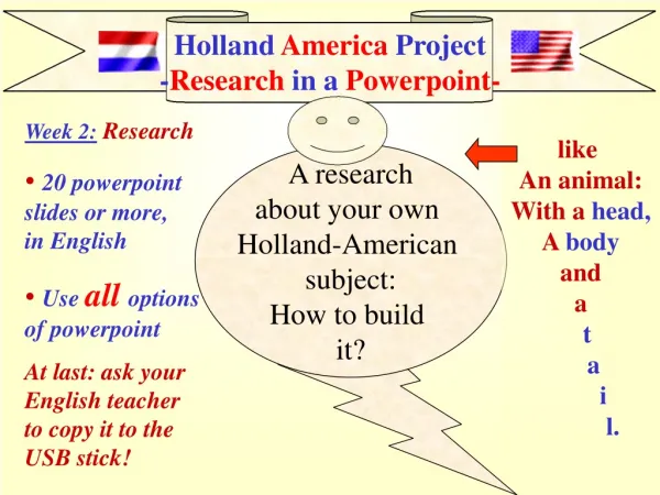 Holland America Project - Research in a Powerpoint-
