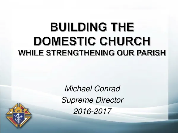 Michael Conrad Supreme Director 2016-2017