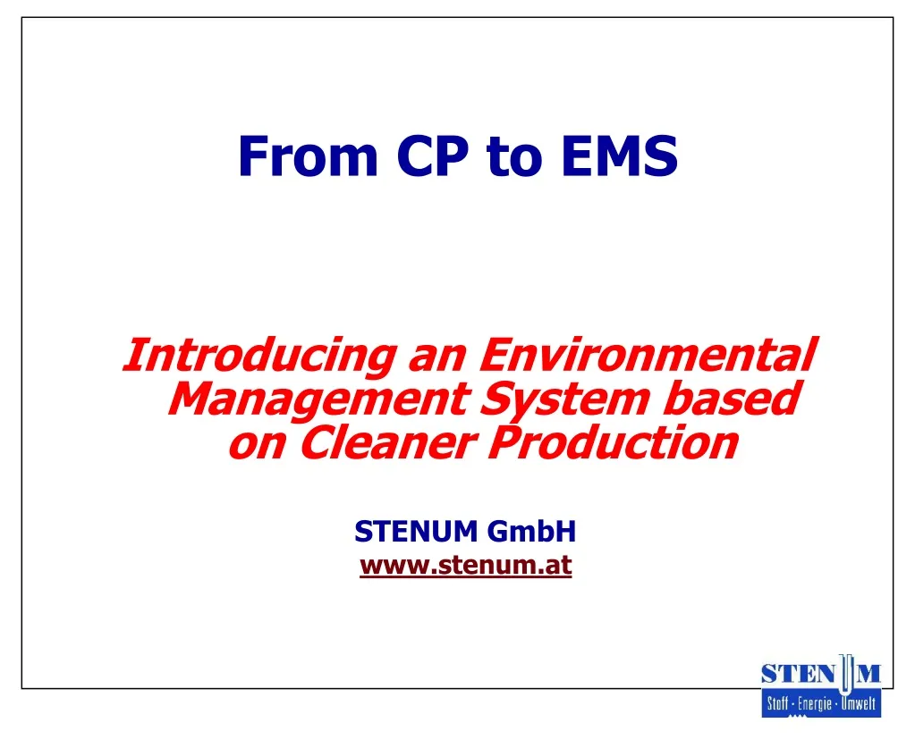 from cp to ems
