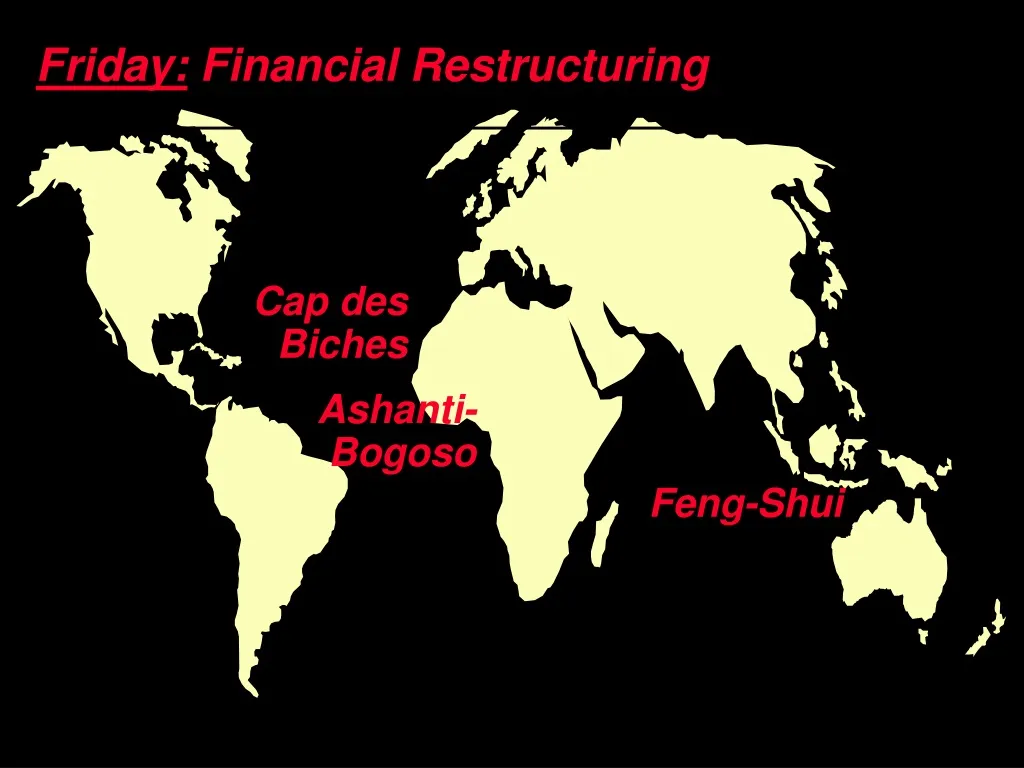 friday financial restructuring