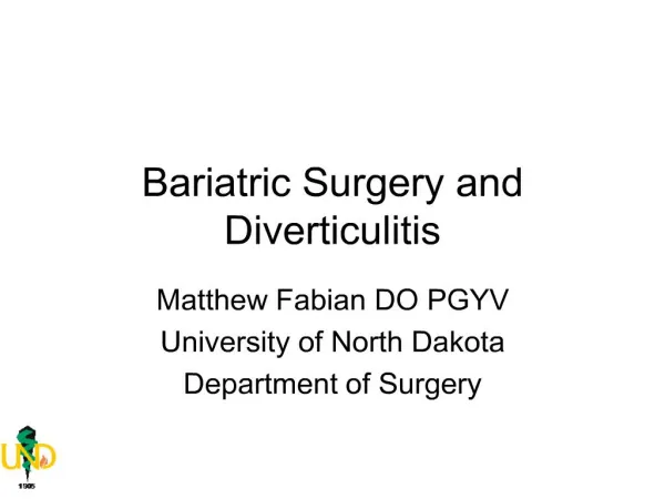 bariatric surgery and diverticulitis