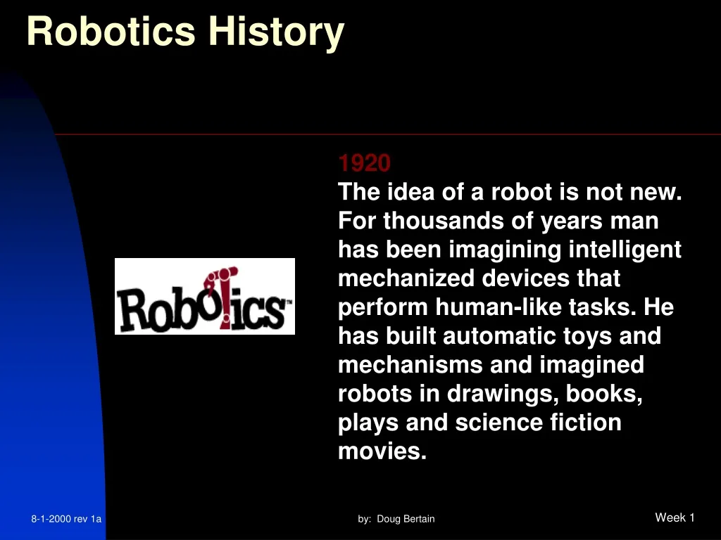 robotics history