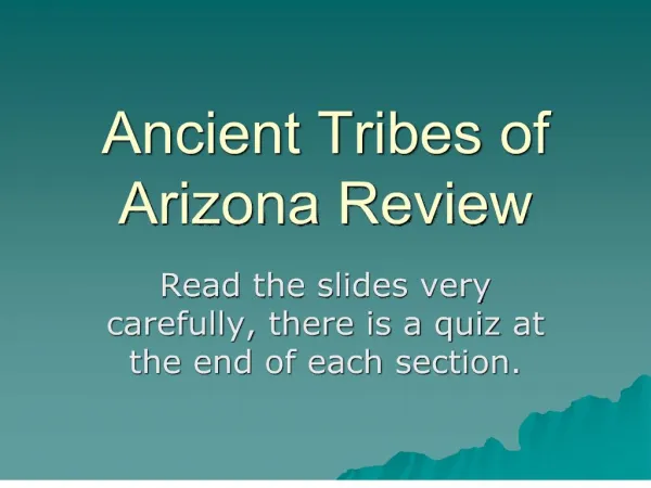 ancient tribes of arizona review