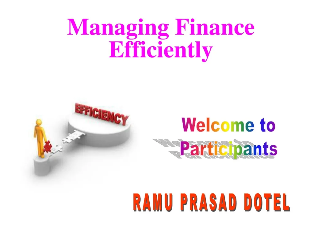 managing finance efficiently