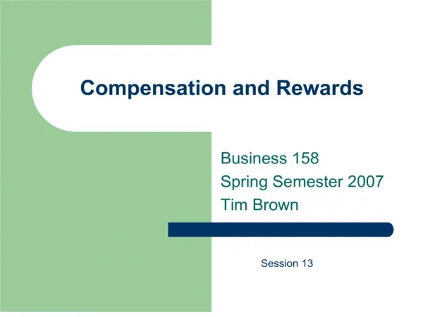 compensation and rewards