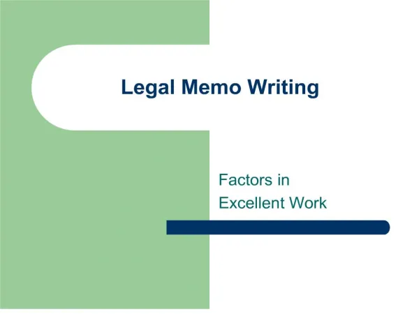 legal memo writing