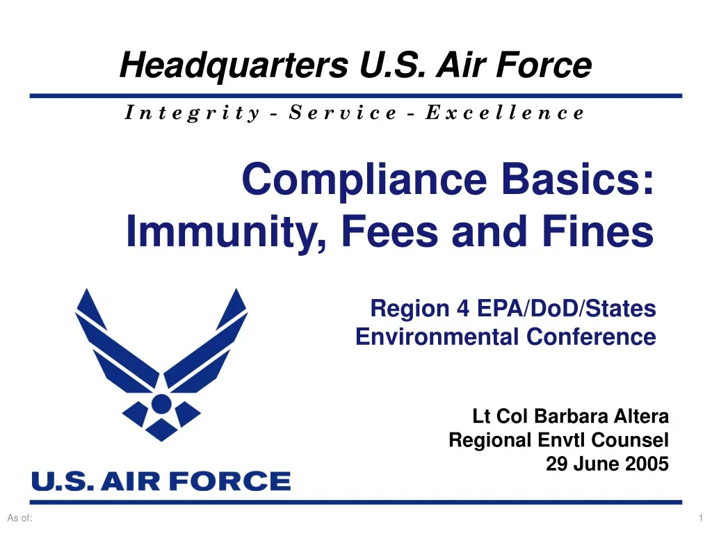 compliance basics immunity fees and fines