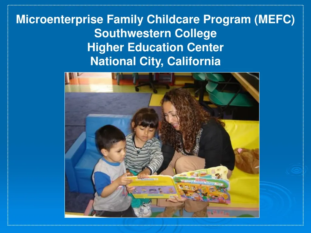 microenterprise family childcare program mefc